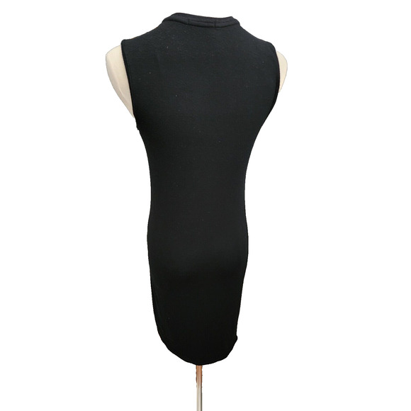 ATM Anthony Thomas Melillo Sleeveless Ribbed Mini Dress Black Fitted small - Picture 4 of 5